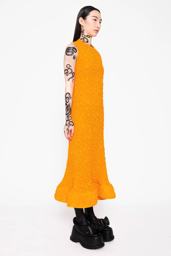 MELITTA BAUMEISTER Foam Ruffle Dress Orange