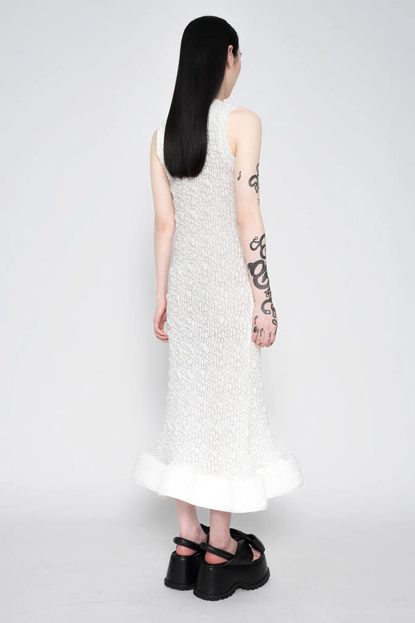 MELITTA BAUMEISTER Foam Ruffle Dress White