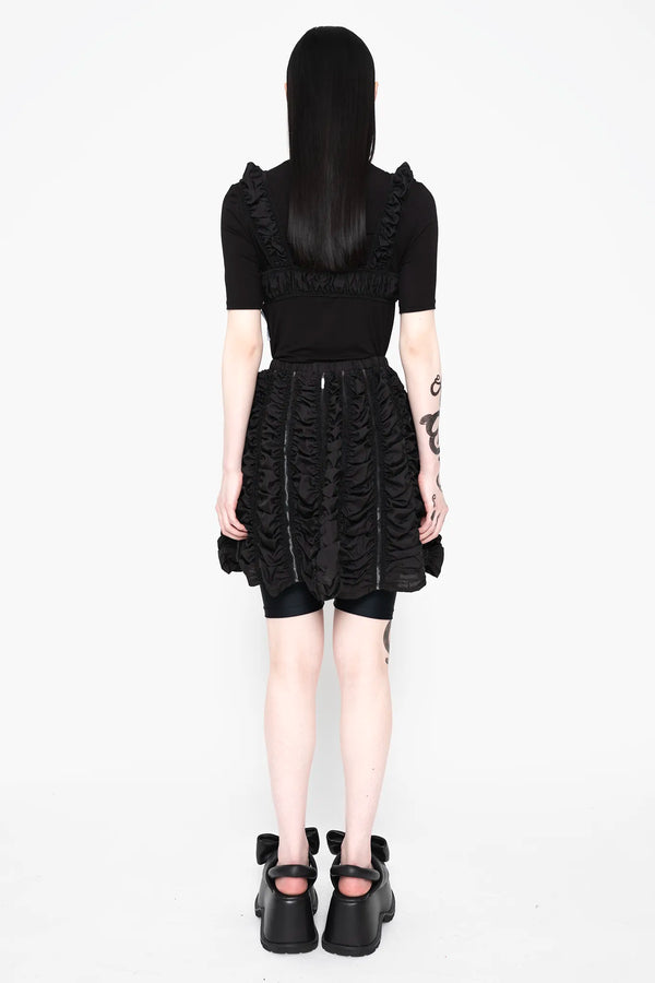 MELITTA BAUMEISTER Short Ruched Skirt Black