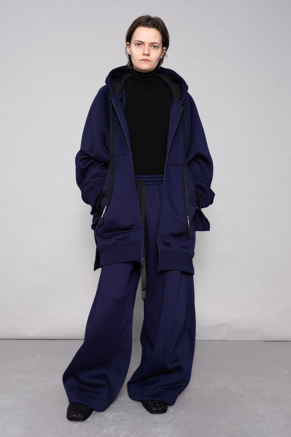 NAVY ROUND-LEG LOUNGEPANTS