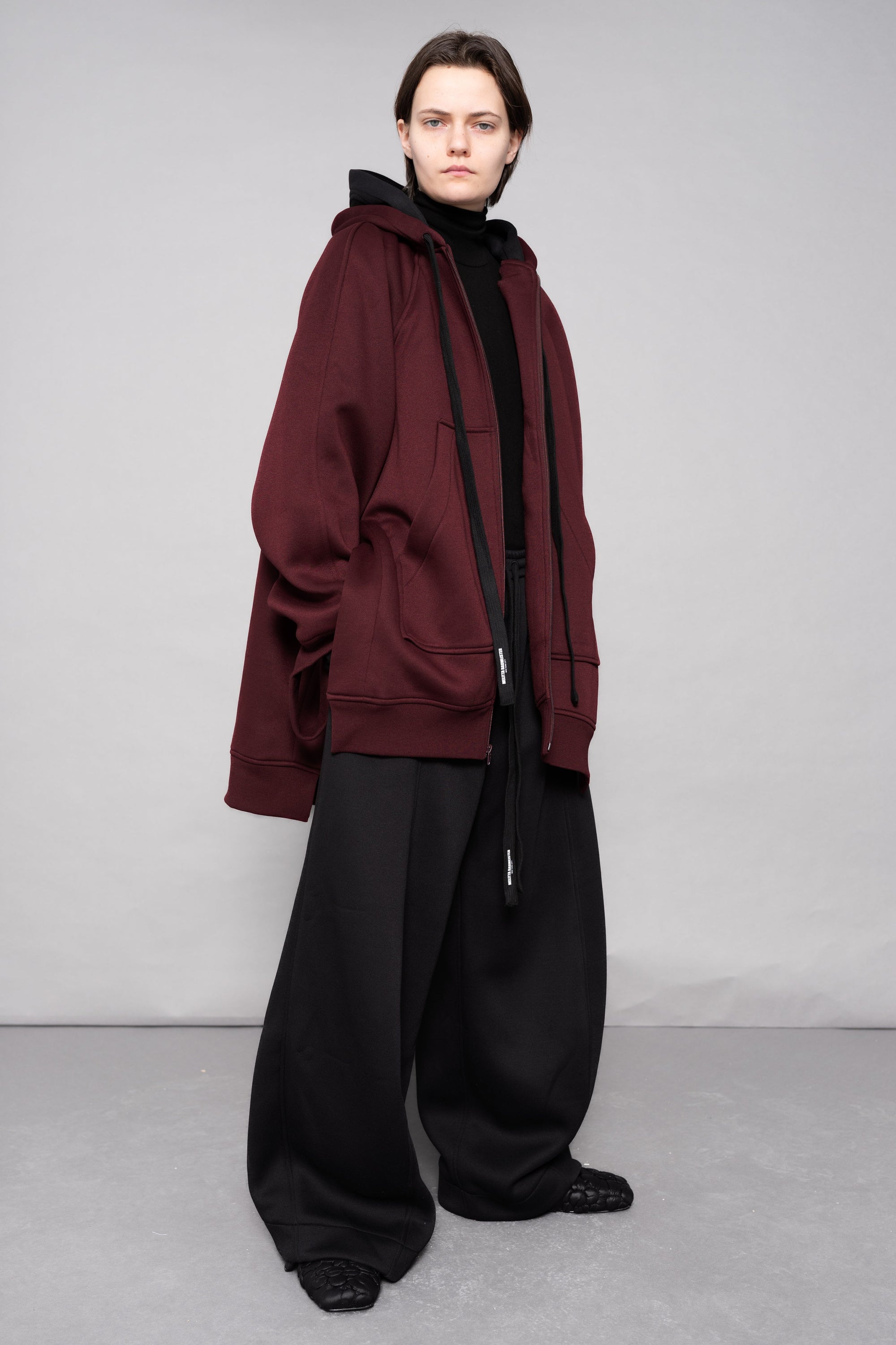 BORDEAUX DOUBLE HOOD HOODIE