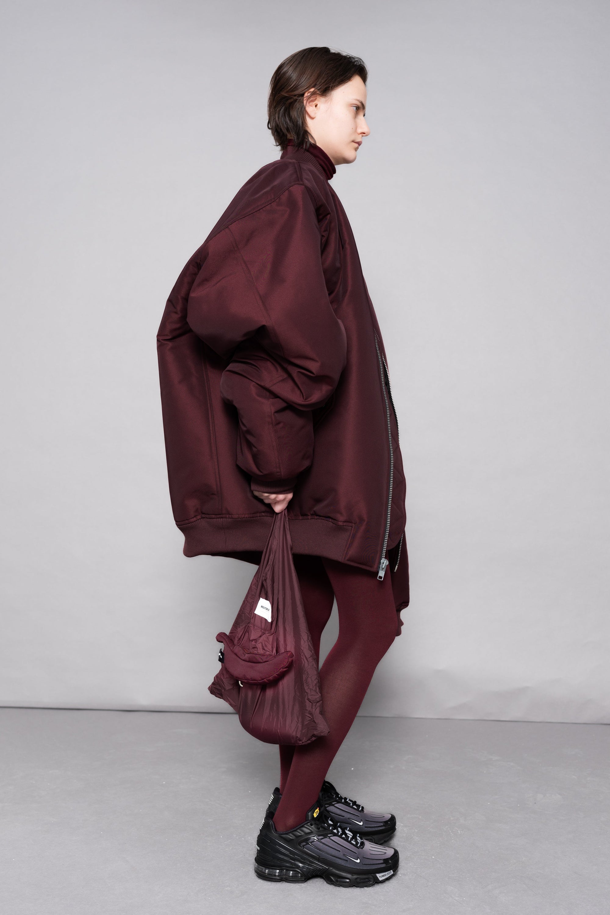 BORDEAUX LARGE BOMBER JACKET