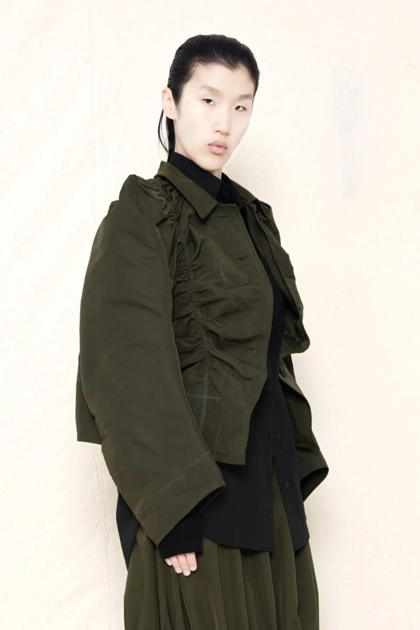 MOSS RUCHED JACKET