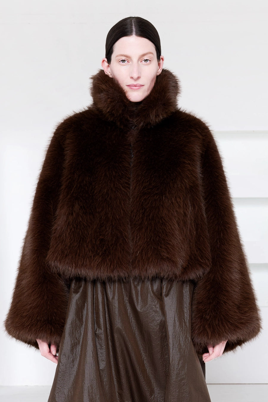 BROWN FURRY JACKET