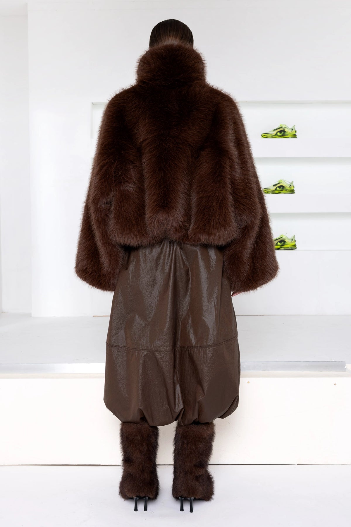 BROWN FURRY JACKET