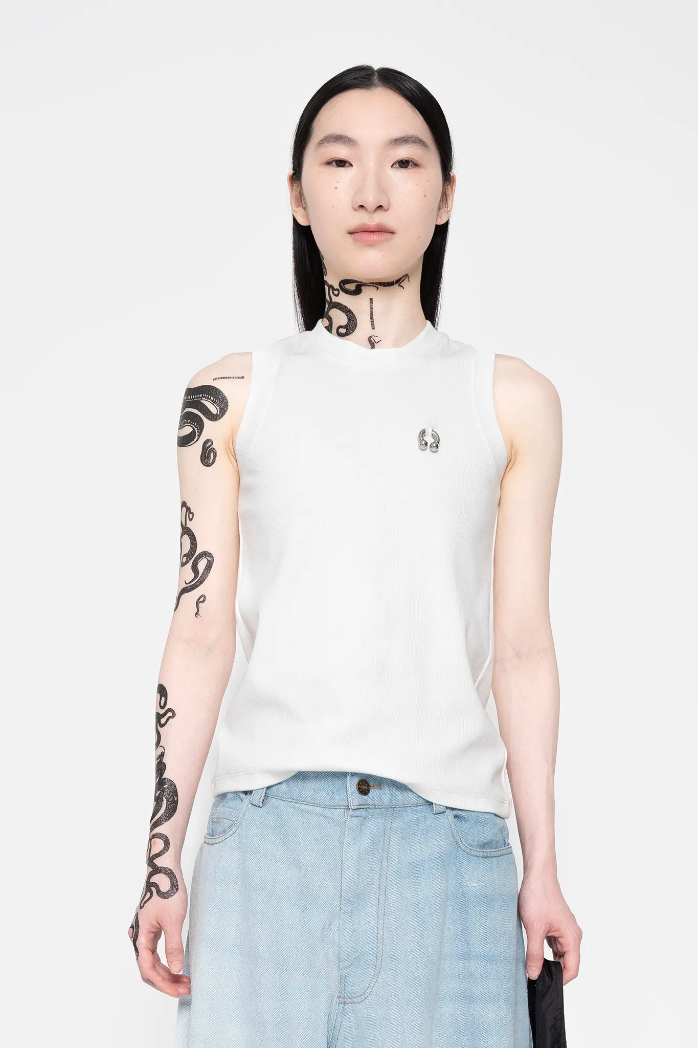 MELITTA BAUMEISTER Pierced Tank White