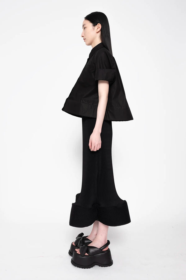 MELITTA-BAUMEISTER-Ripple-Wavy-Skirt-Black-LEFT-SIDE-VIEW