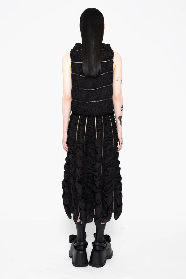 MELITTA-BAUMEISTER-Ruched-Tank-Black-BACK-VIEW