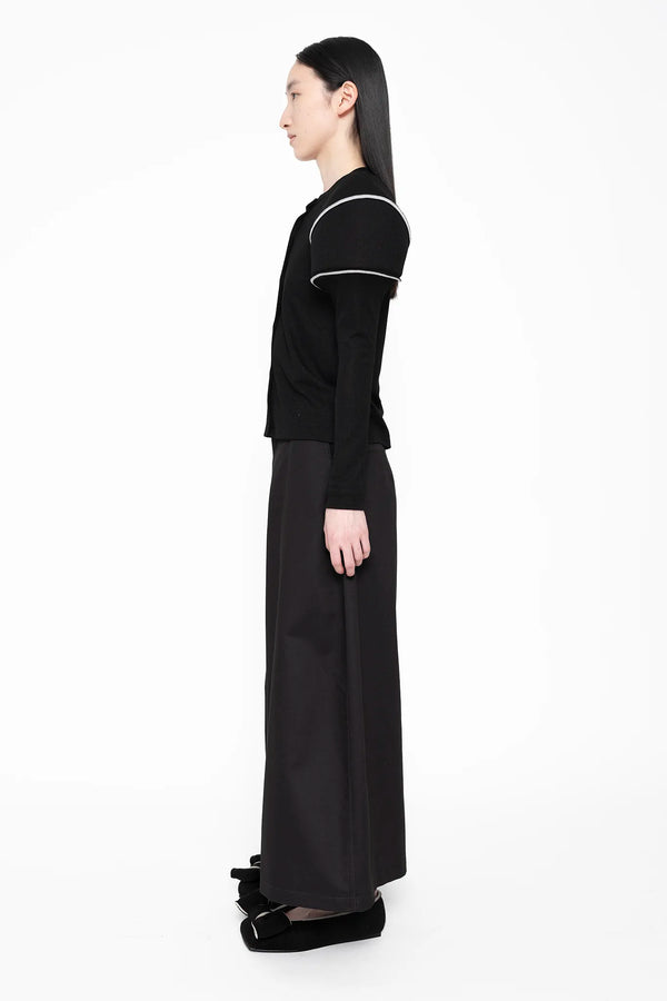 MELITTA-BAUMEISTER-Wide-Leg-Culotte-Black-LEFT-SIDE-VIEW