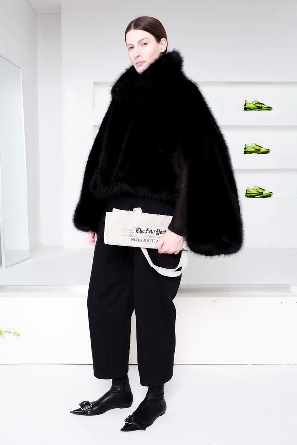 BLACK FURRY JACKET