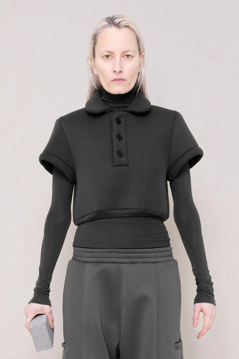 WARM GREY FOAMY POLO