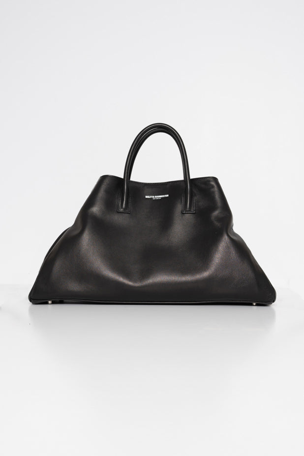 large-black-cowhide-shoulder-bag-front-view