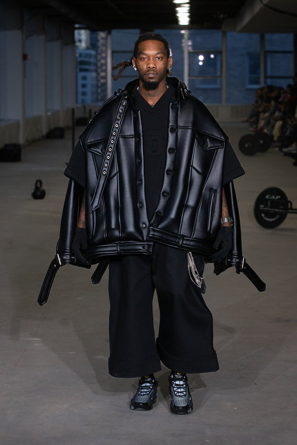 BLACK PLEATHER JACKET