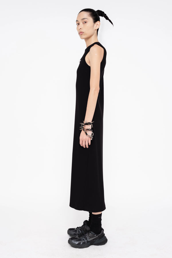 BLACK PIERCED DRESS