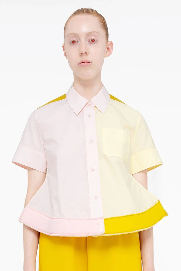 COLOR TRILOGY POINTY HEM SHIRT