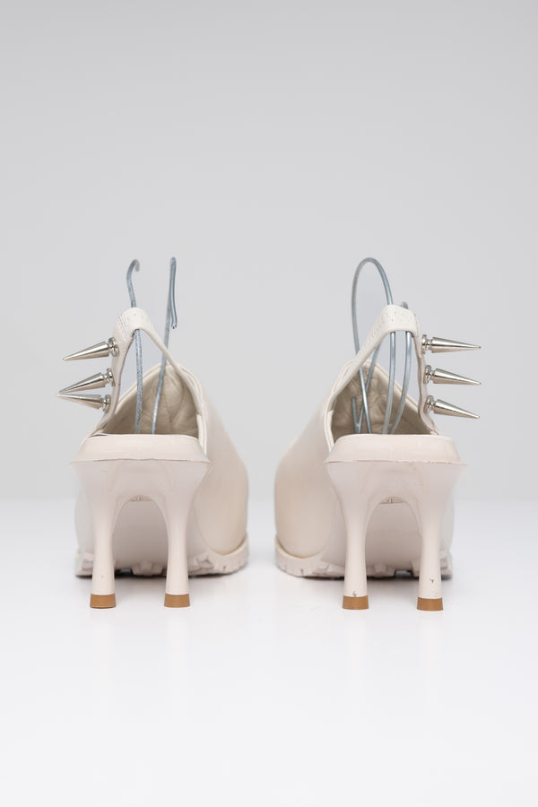 PEACH DOUBLE HEEL MULE