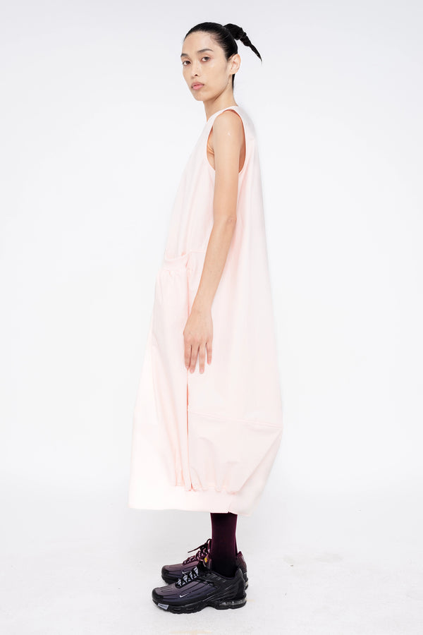 PALE PINK FRONT POCKET DRESS