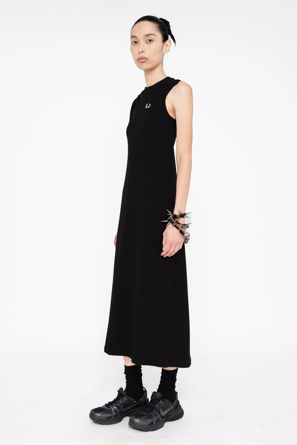 BLACK PIERCED DRESS