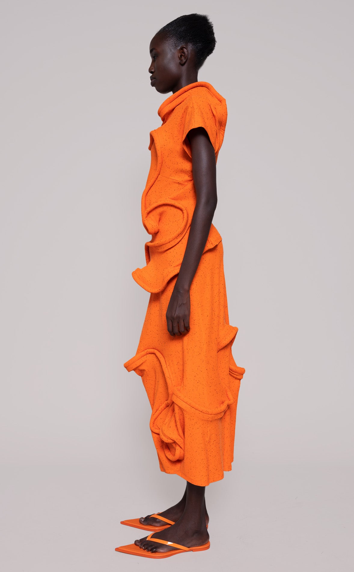 ORANGE SWIRLY TOP