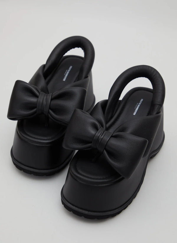 Bow Platform Sandals