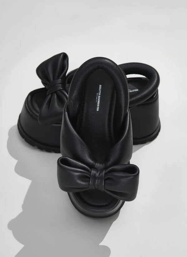 Bow Platform Sandals