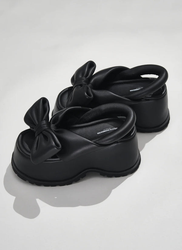 Bellen bow platform sandals shop