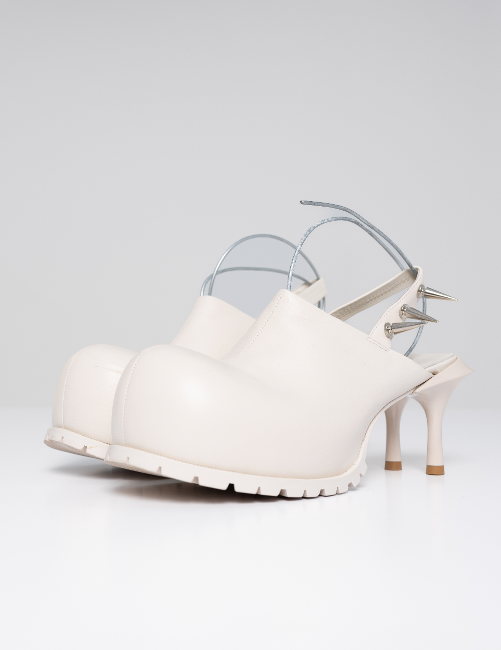 PEACH DOUBLE HEEL MULE