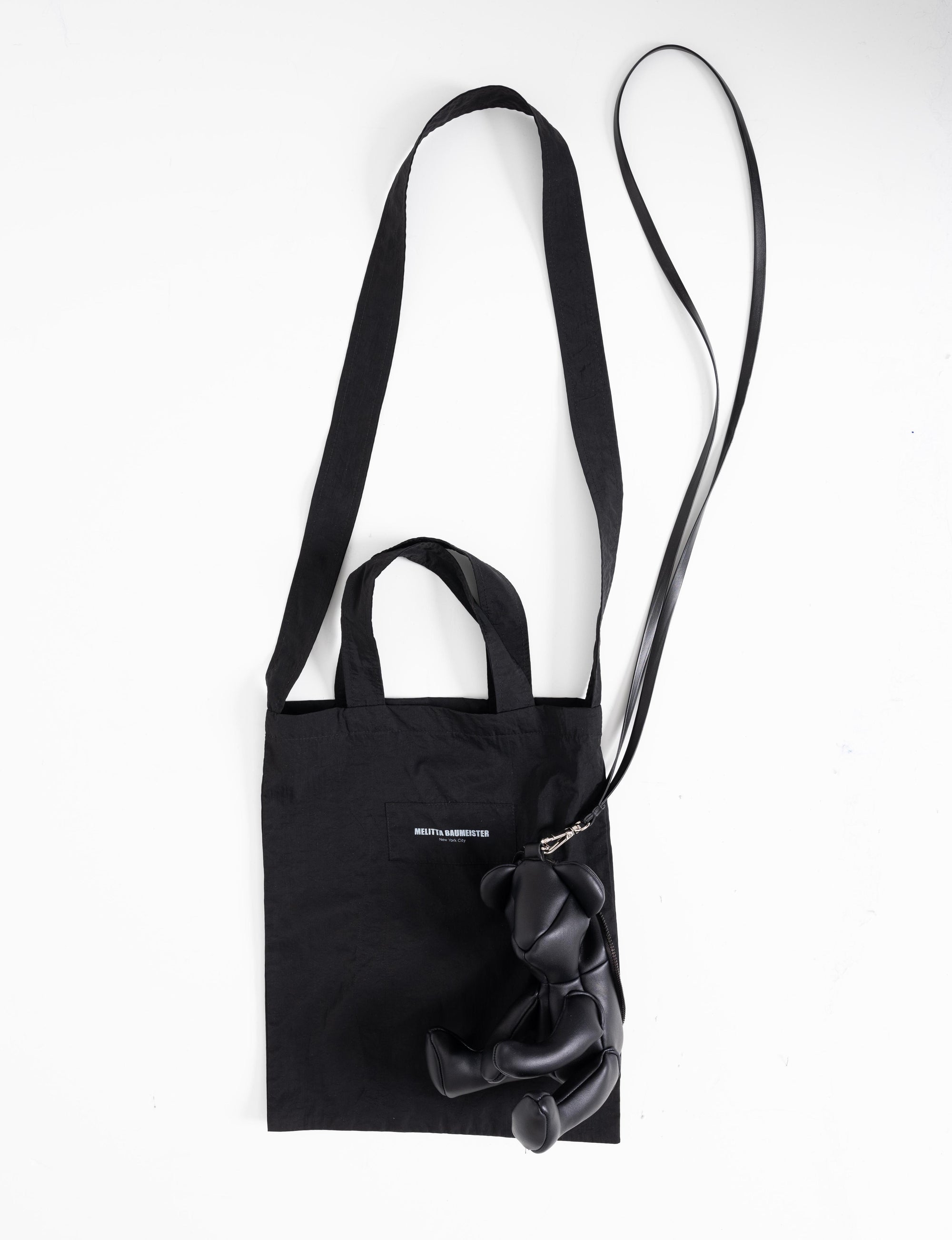 MELITTA-BAUMEISTER-BLACK-TEDDY-TOTE-BAG-FRONT-VIEW